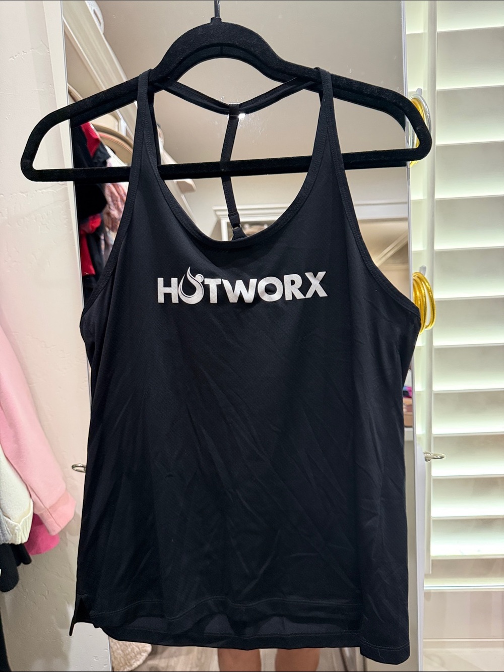 Hotworx Women's Black Performance Tank Top with Logo
